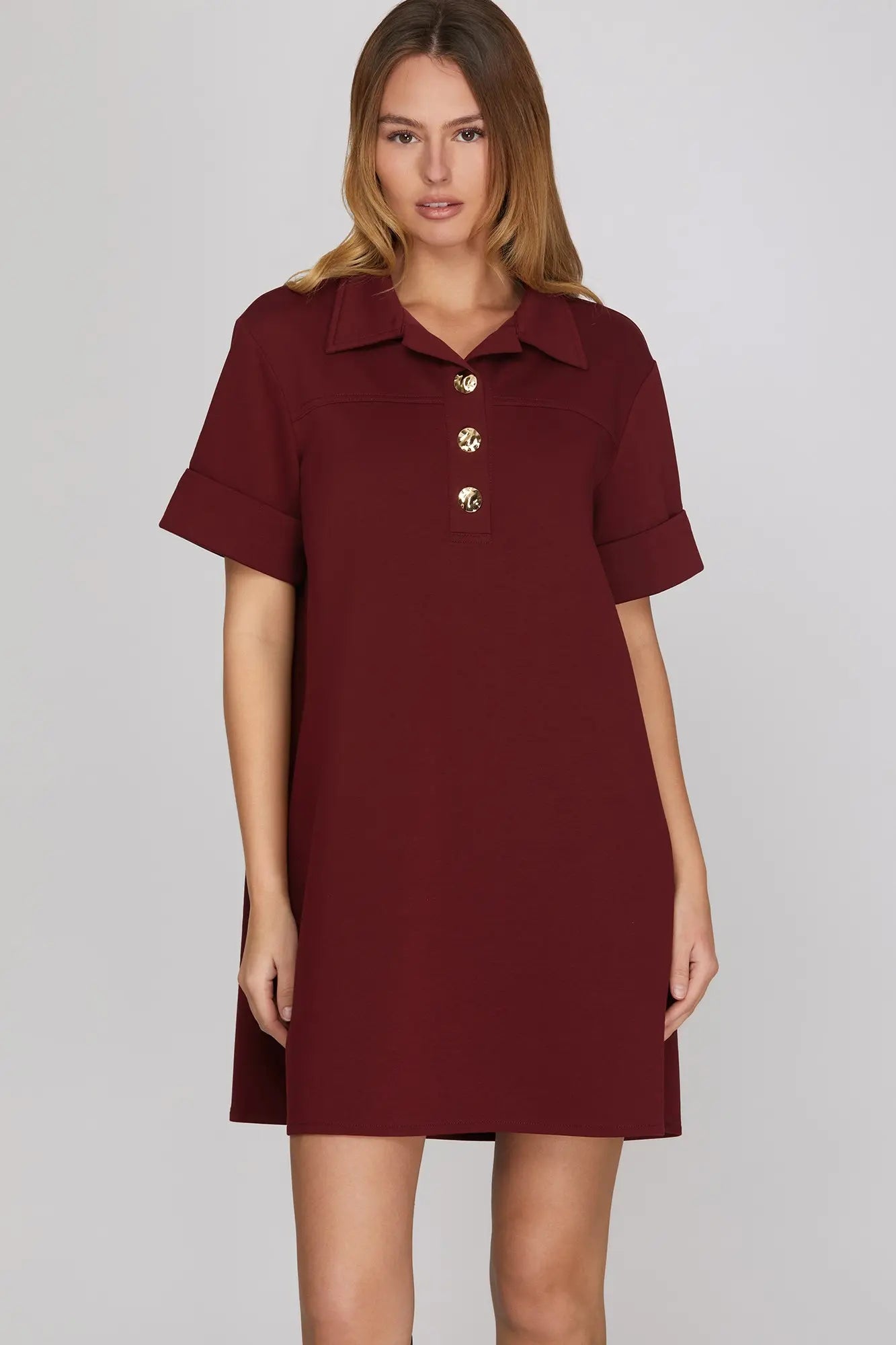 The Stacy Button Dress