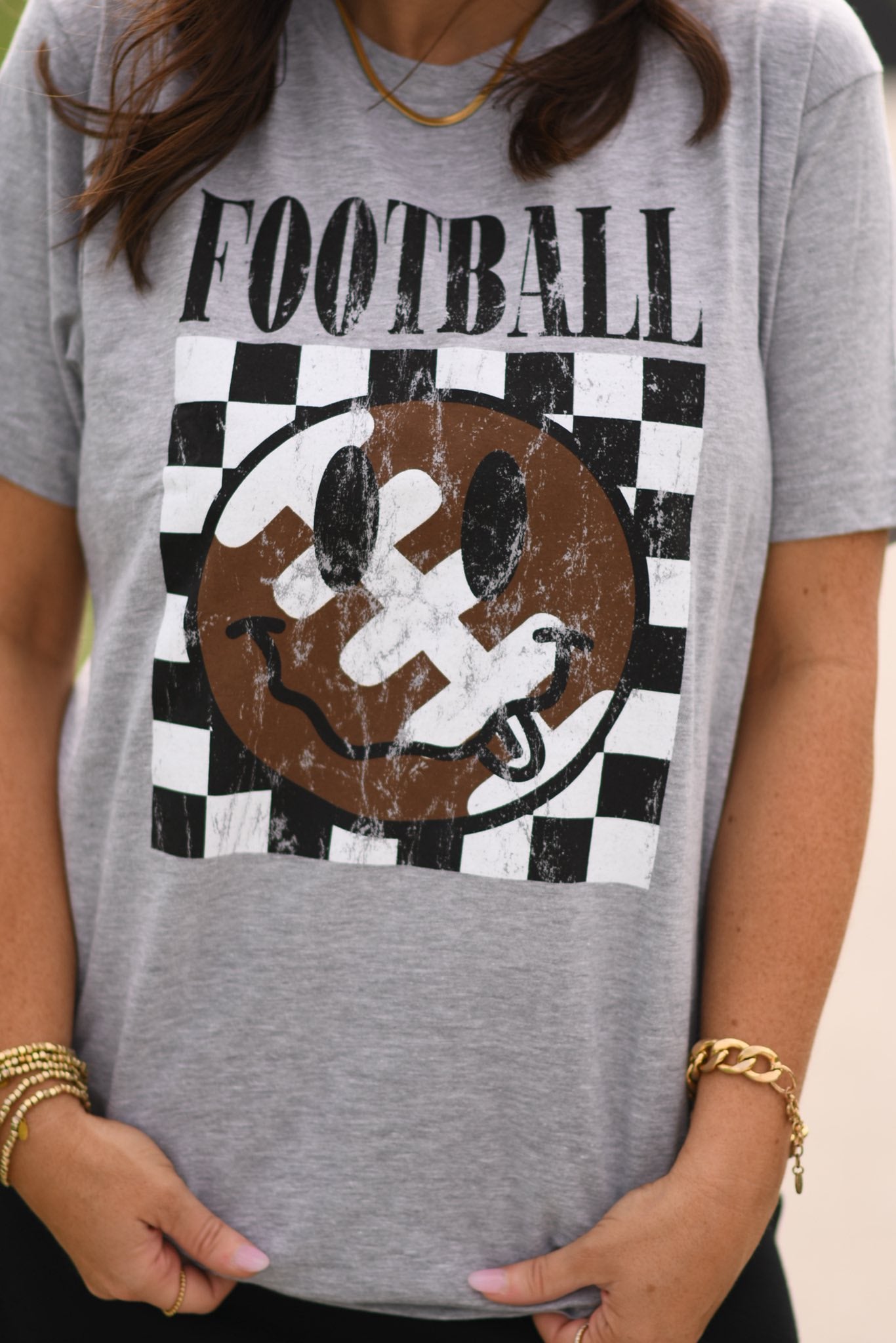 FOOTBALL CHECKERED SMILEY: PRE-ORDER