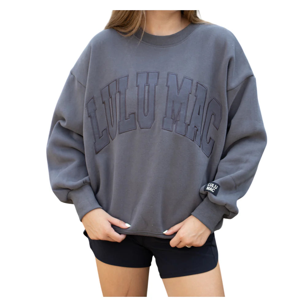 Lulu Mac Mono Sweatshirt: Dark Grey
