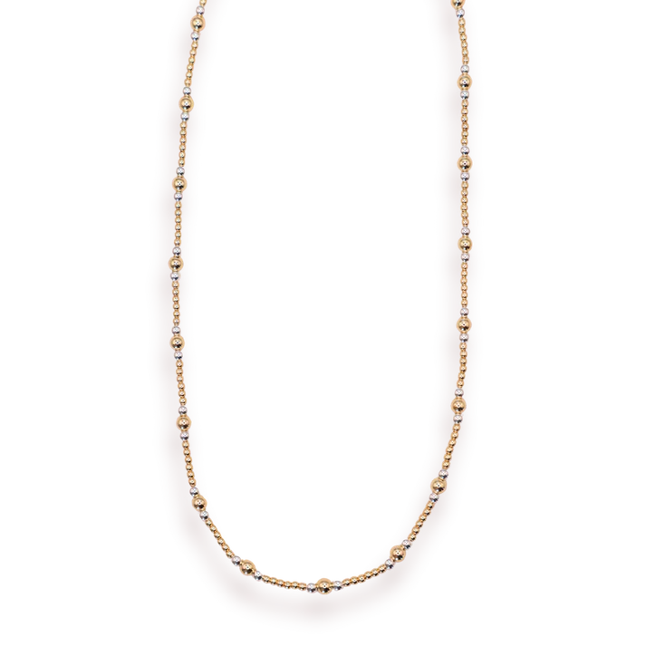 Beaded Blondes Dainty Sutton Necklace Gold & Silver