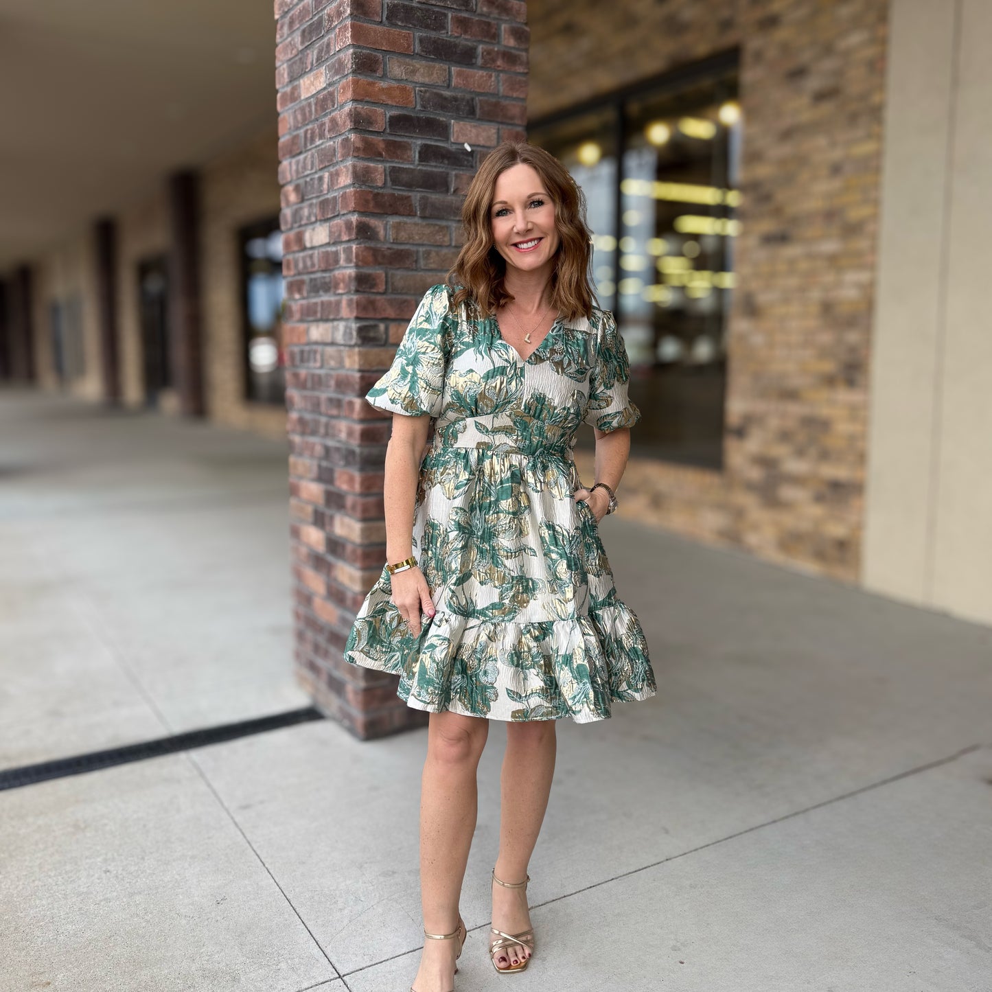 Holiday Jacquard Dress