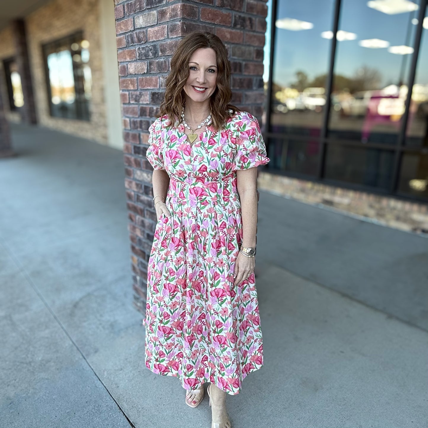 Garden Brunch Midi Dress