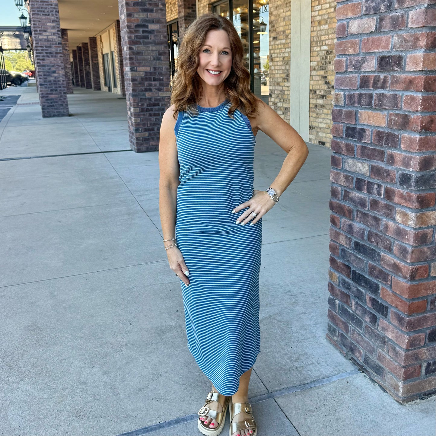 Indie Stripe Tank Dress