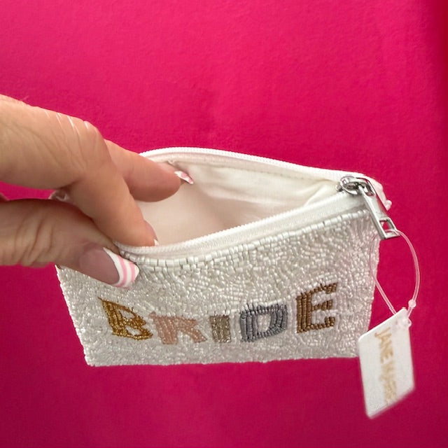Bride Beaded Coin Bag