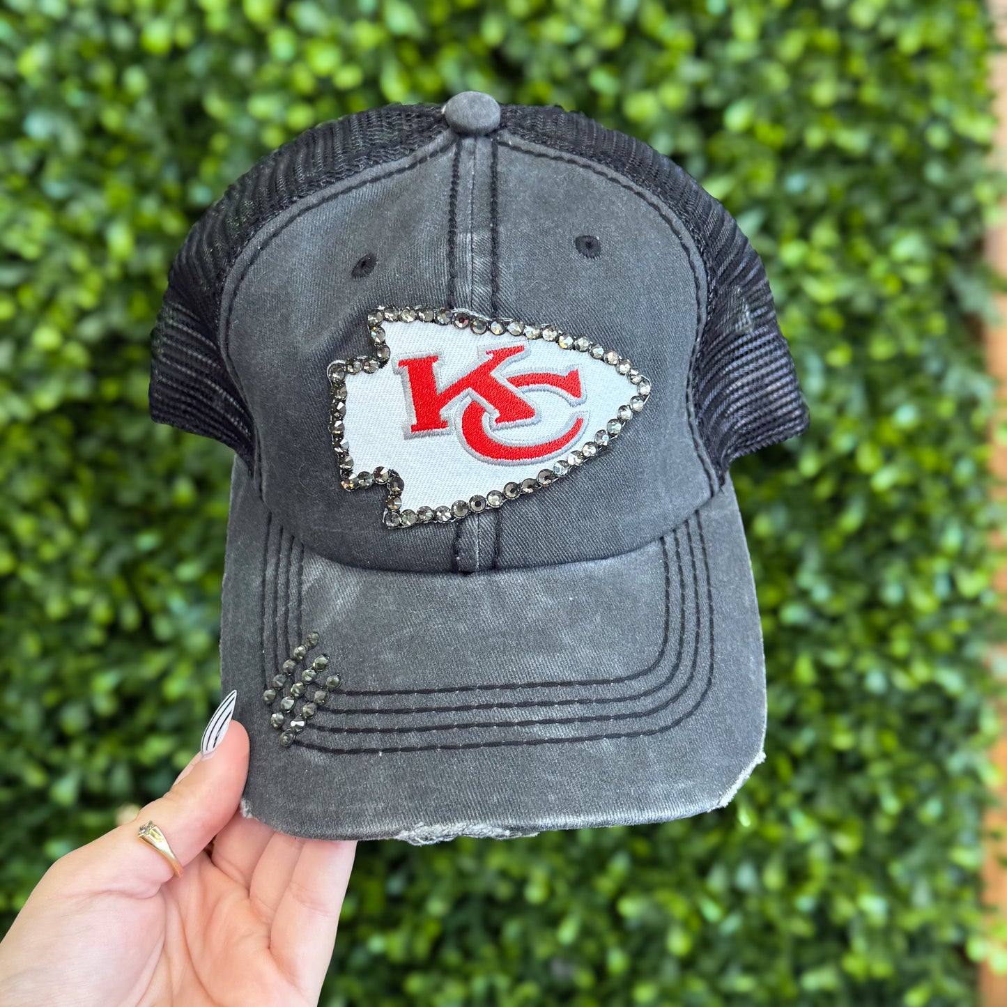 Kansas City Chiefs Hat W/ Bling