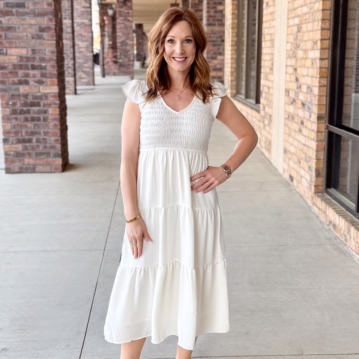 Summer White Beach Maxi Dress