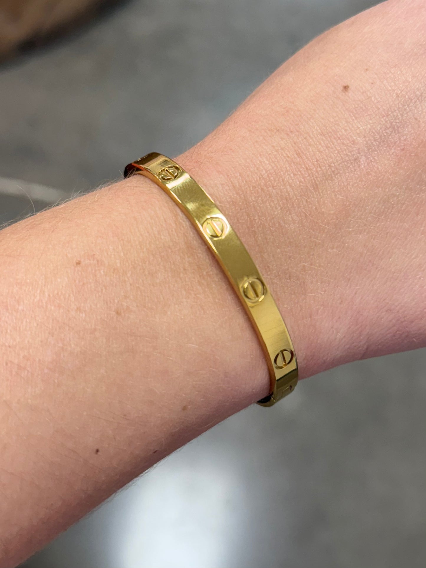 Stainless Steel Gold Bangle