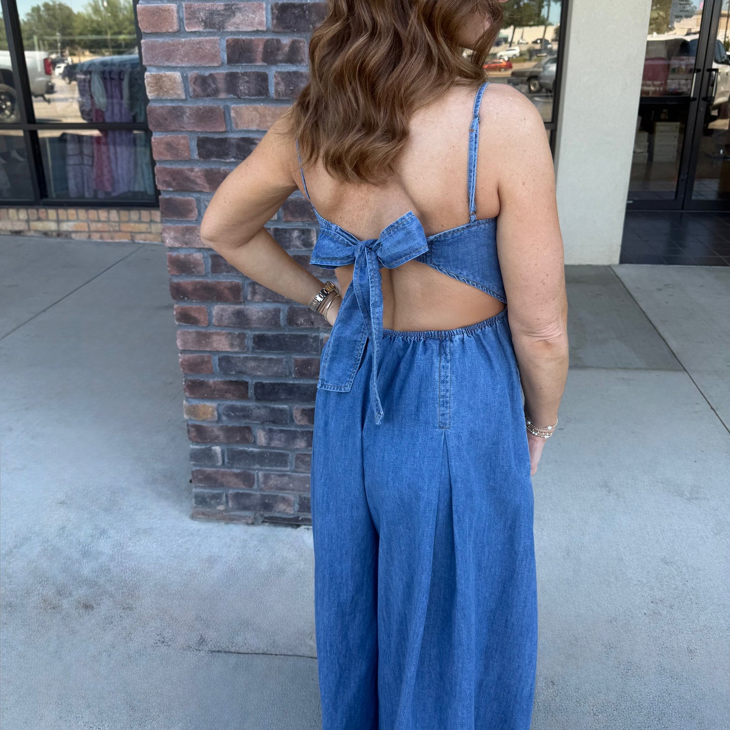 Sweet Escape Denim Jumpsuit