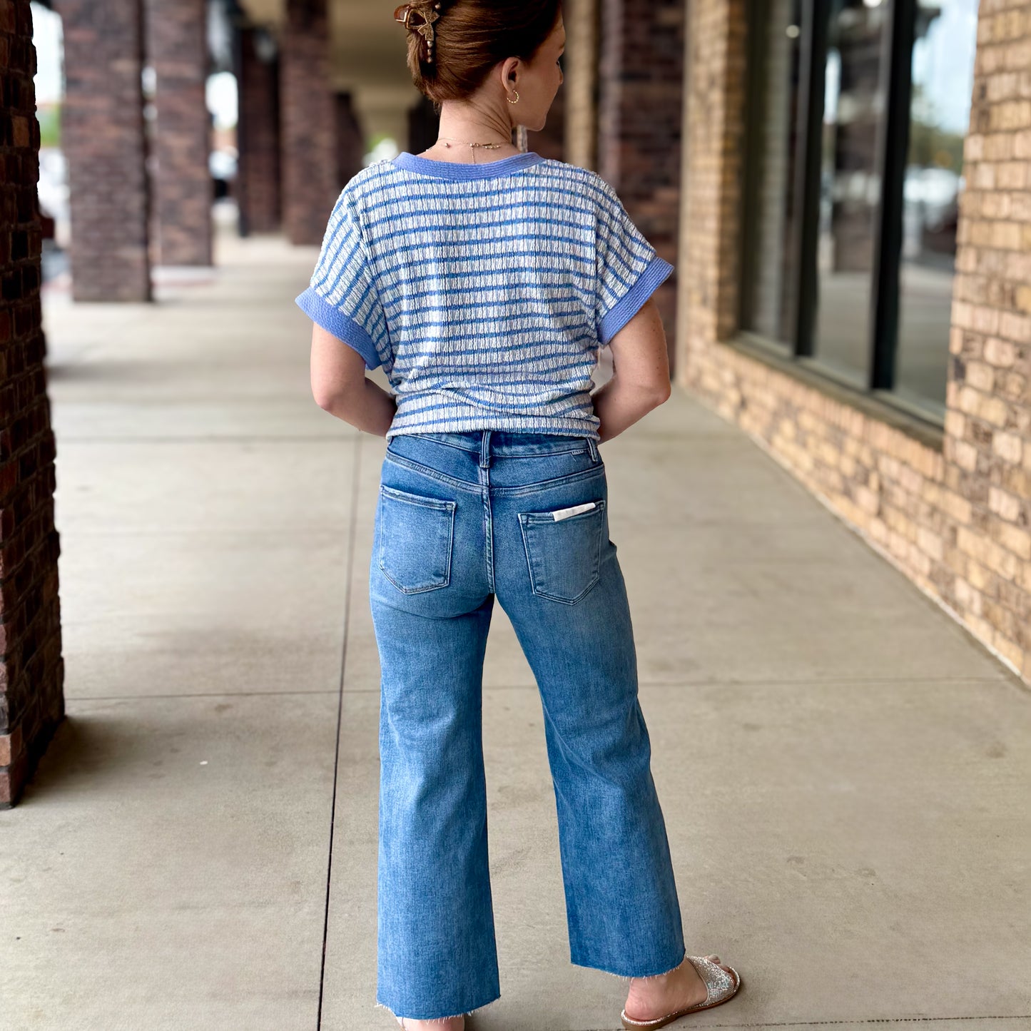 Risen Tummy Control Crop Jean