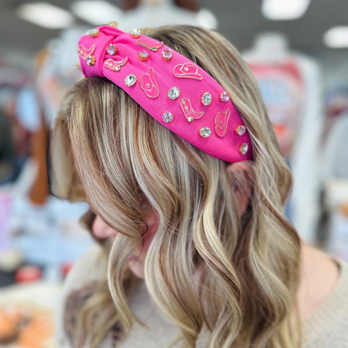 Pink Cowgirl Headband
