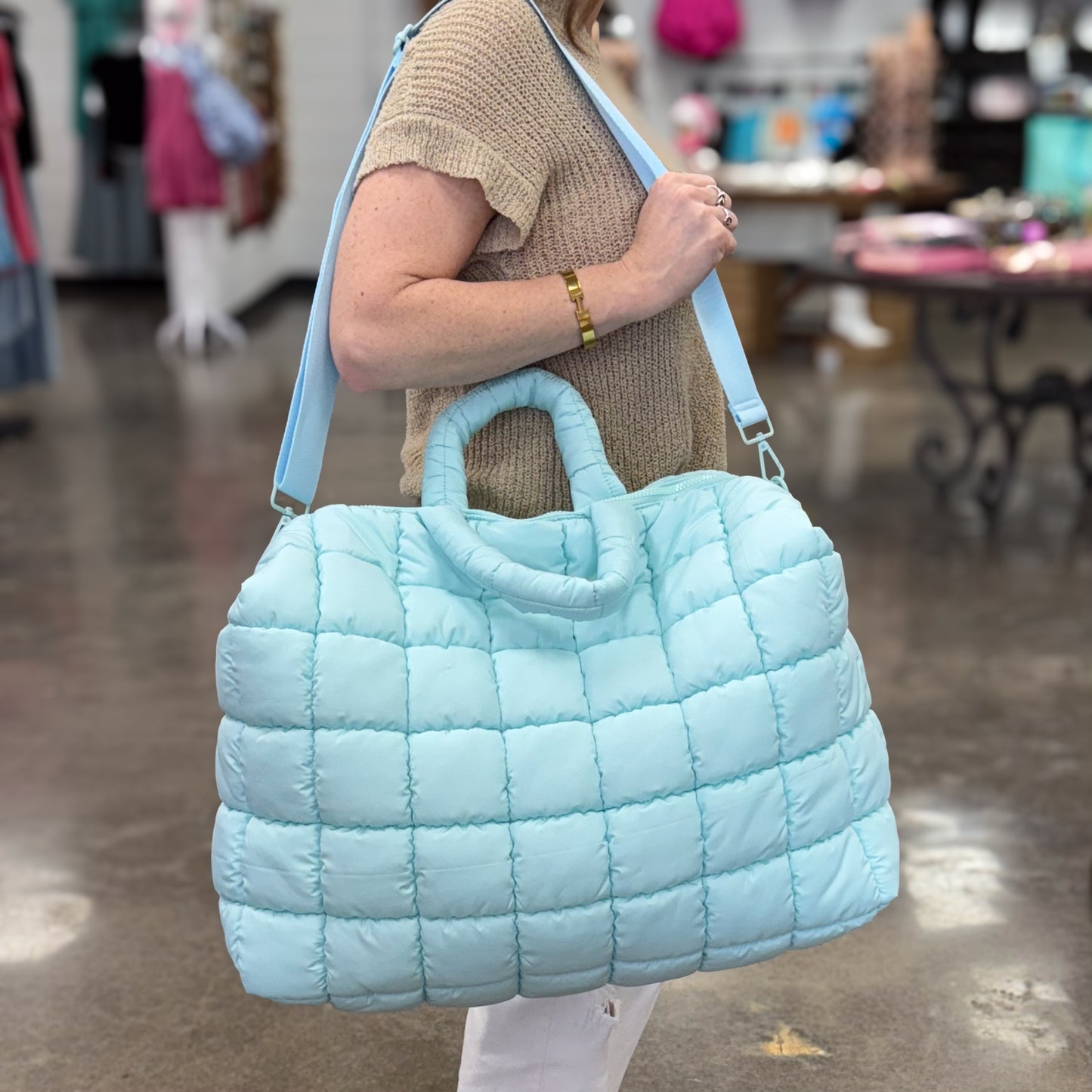 Simply Southern Marsh Weekender Bag-Artic