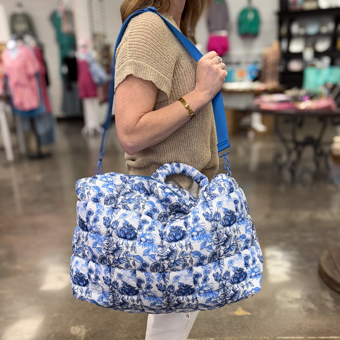 Simply Southern Marsh Weekender Bag: Rose