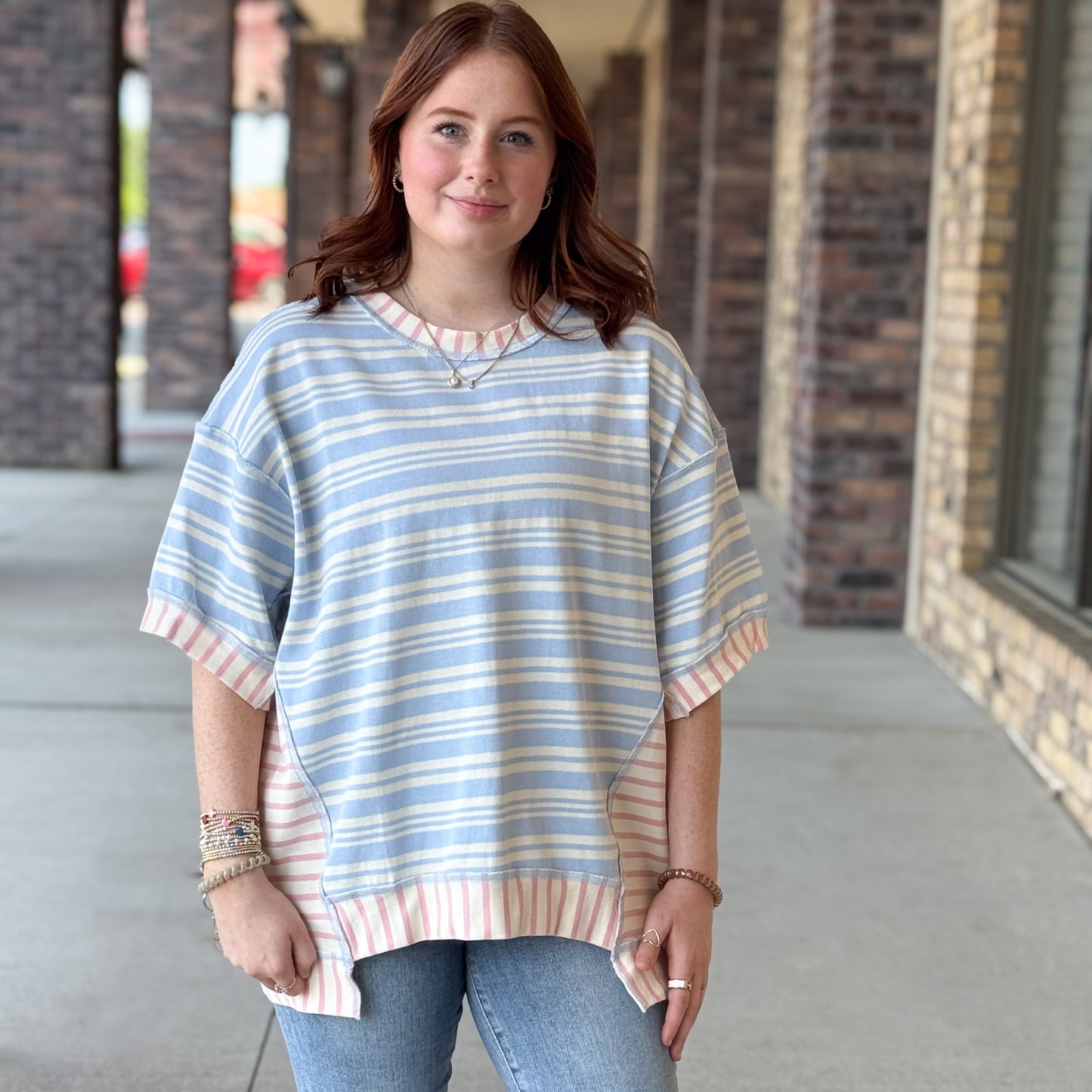 Fantastic Fawn Spring Fling Oversized Top