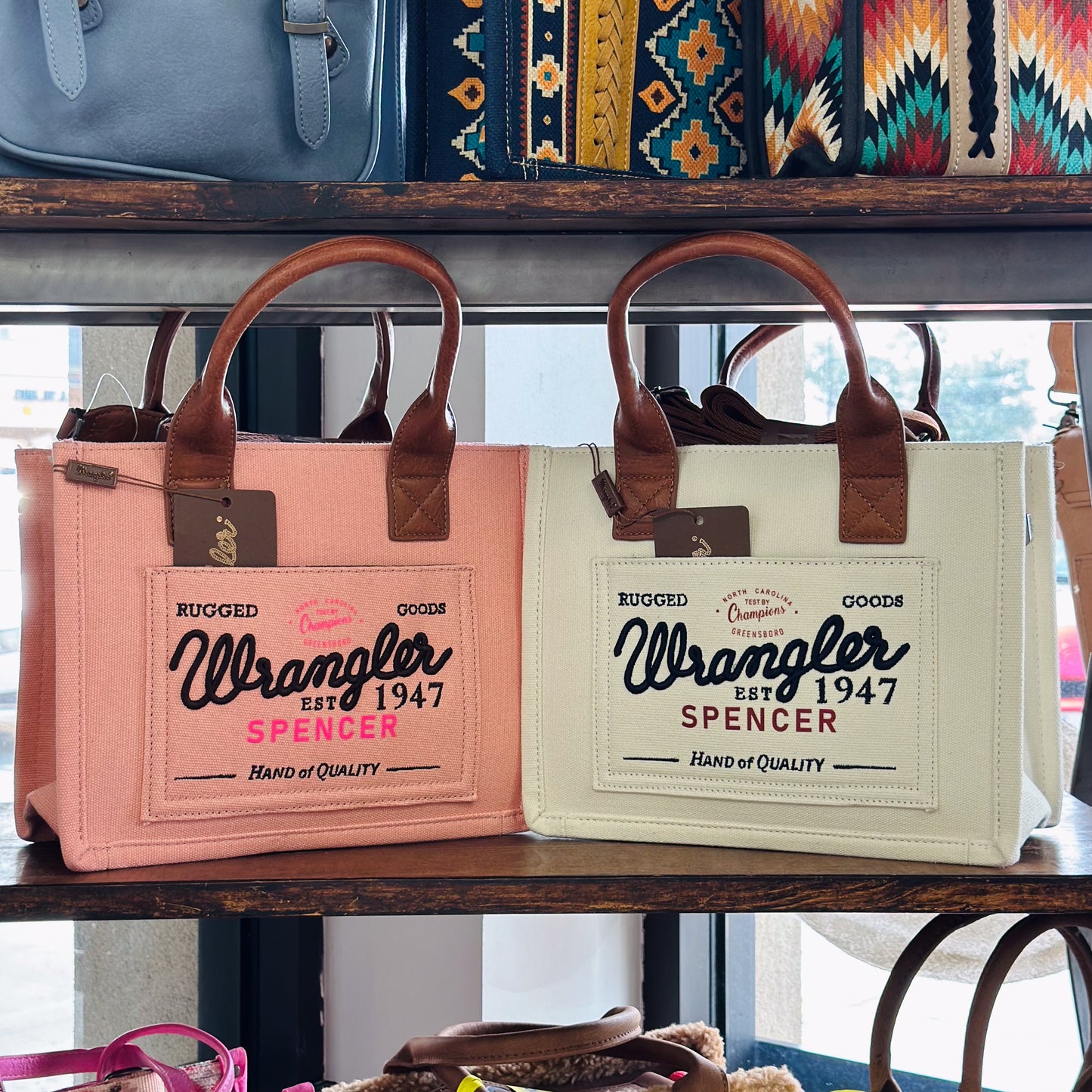 Vintage Wrangler Canvas Tote//Crossbody
