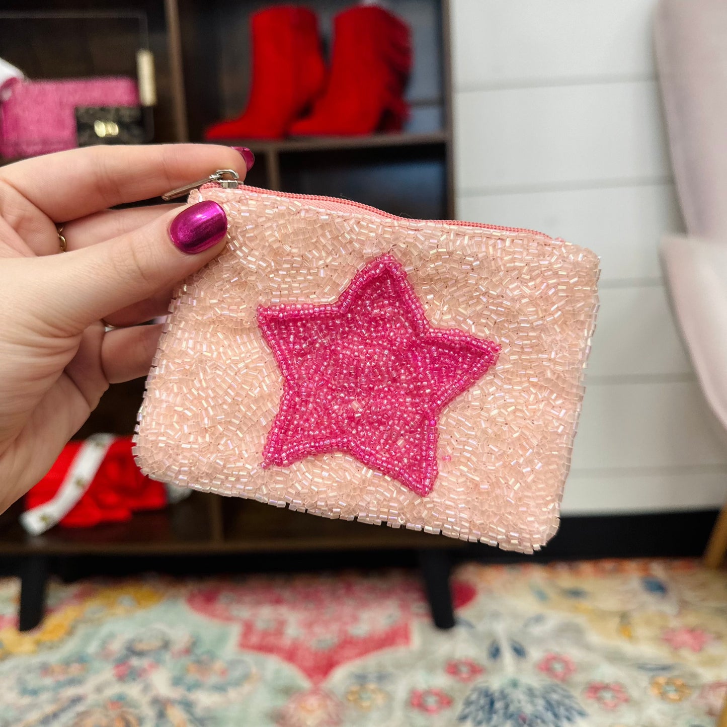 Star Beaded Coin Bag