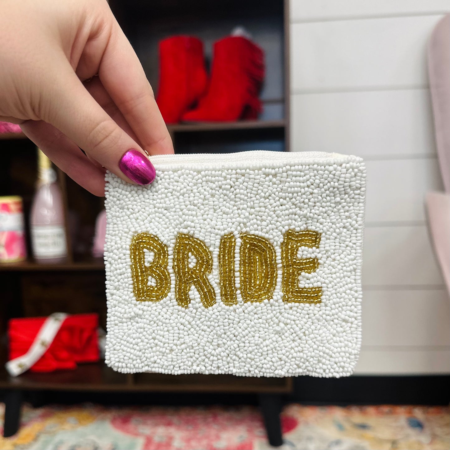 Bride Beaded Coin Bag