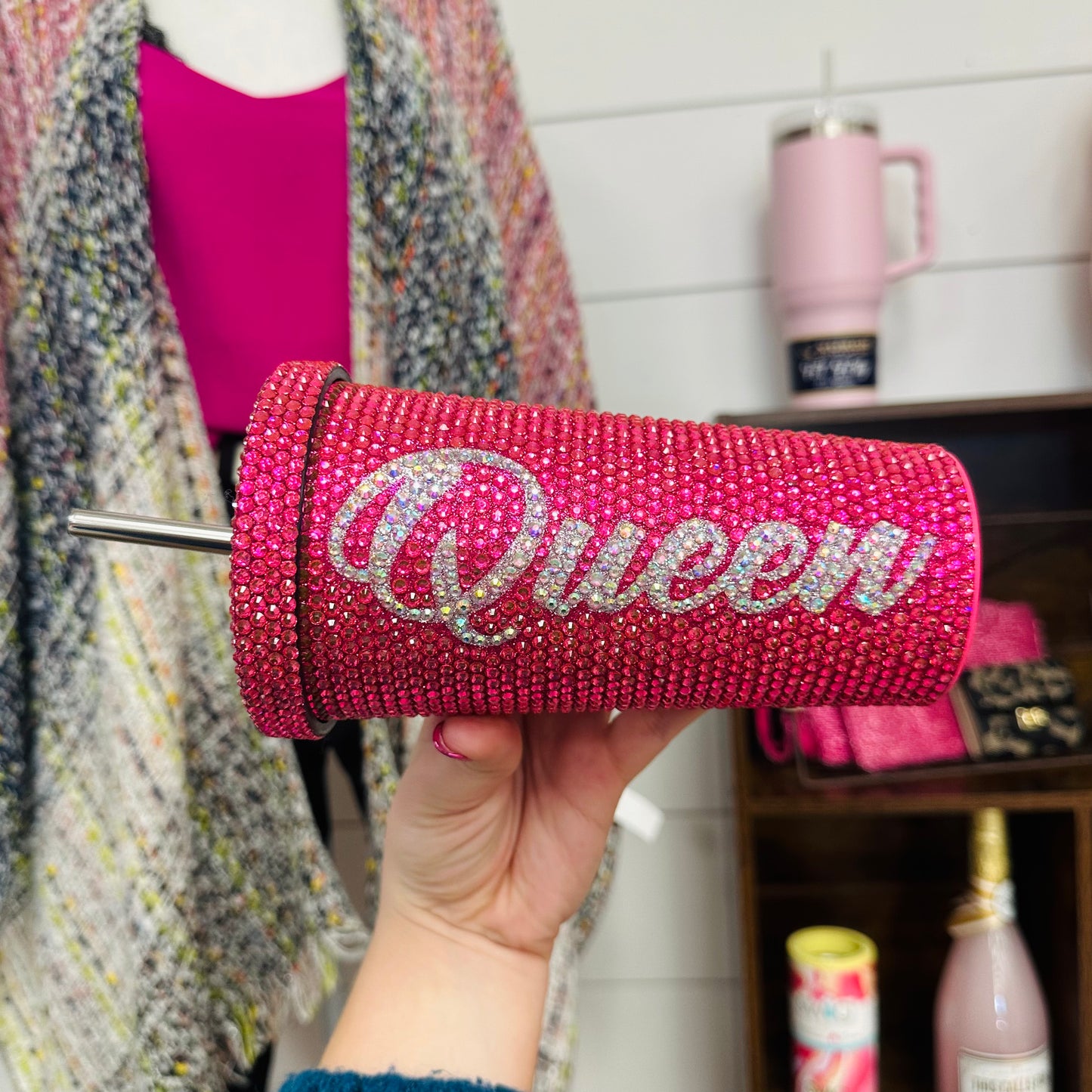 Queen Rhinestone Tumbler