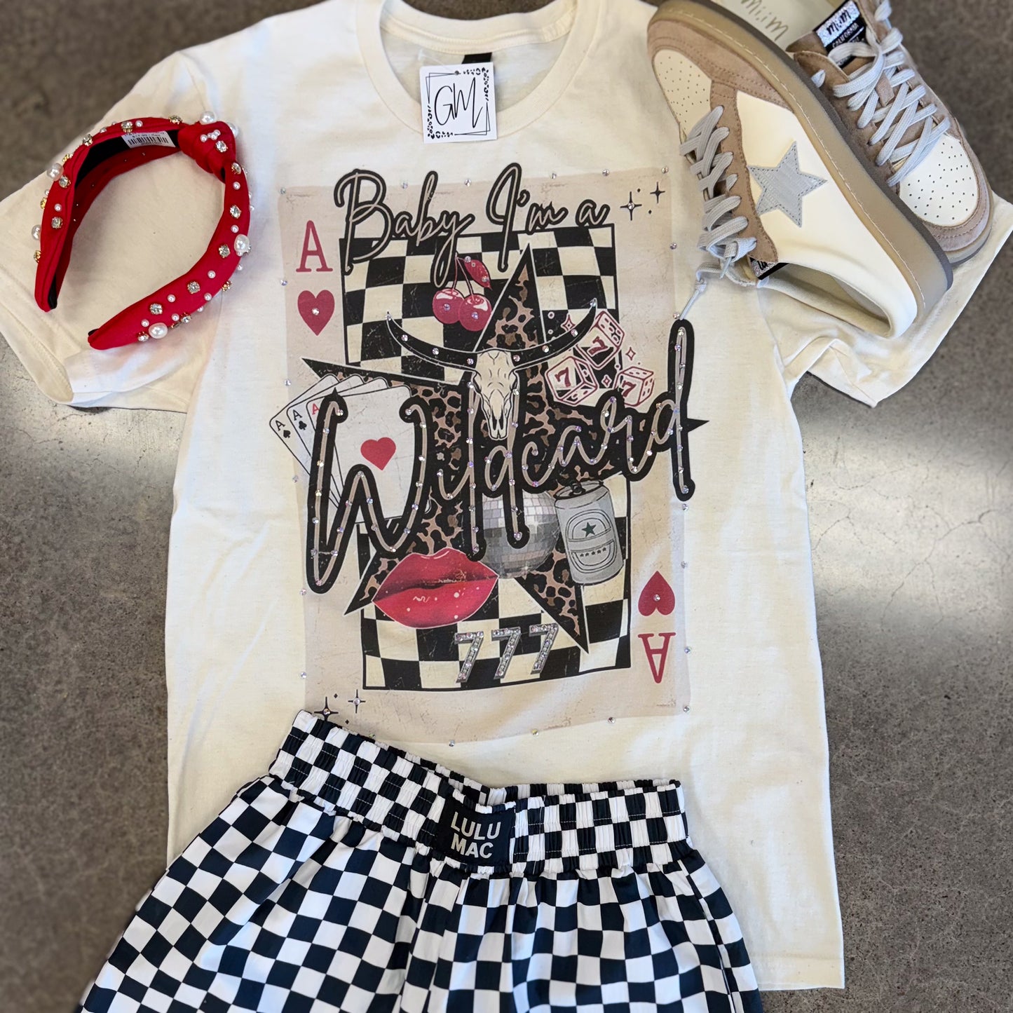 Rhinestone Wildcard Tee