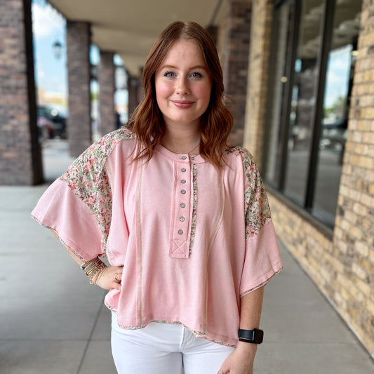 Strawberry Milk Oversized Top