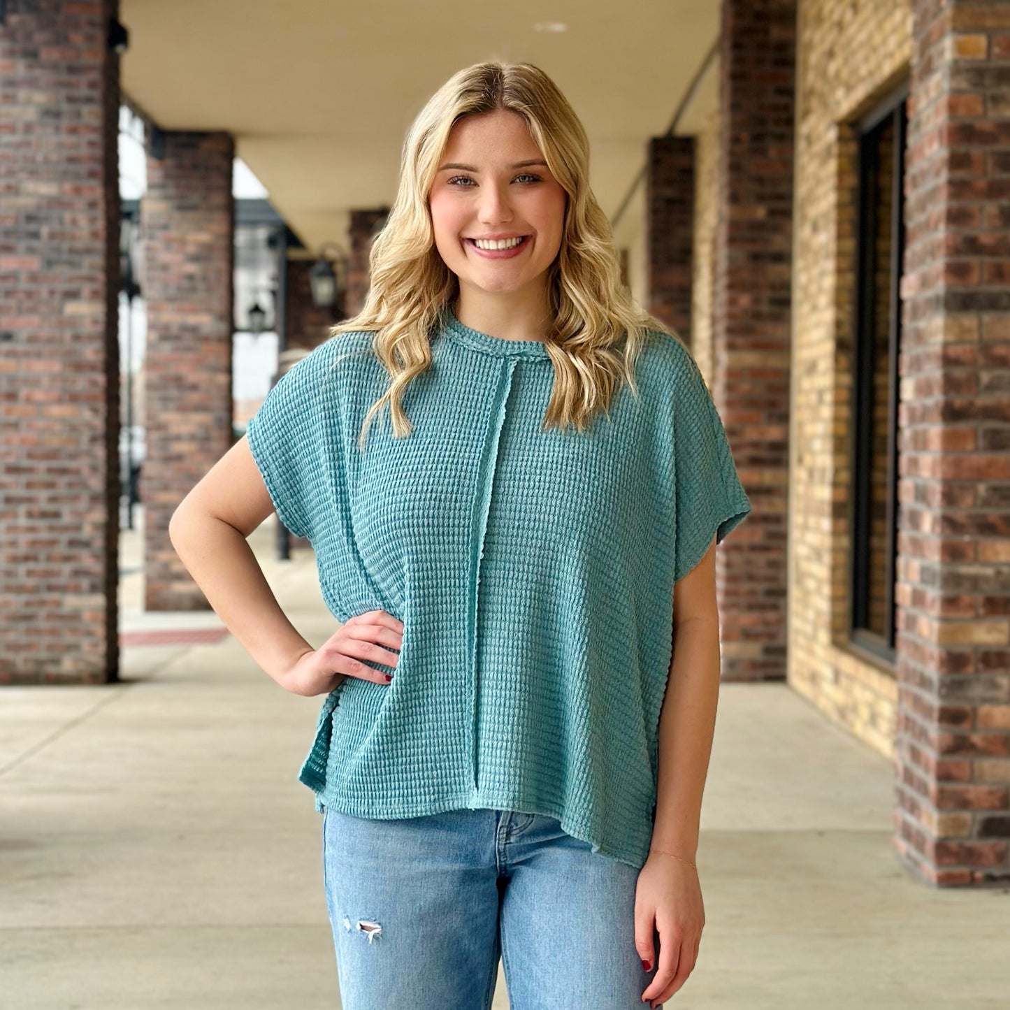 Everyone's Favorite Waffle Knit Top