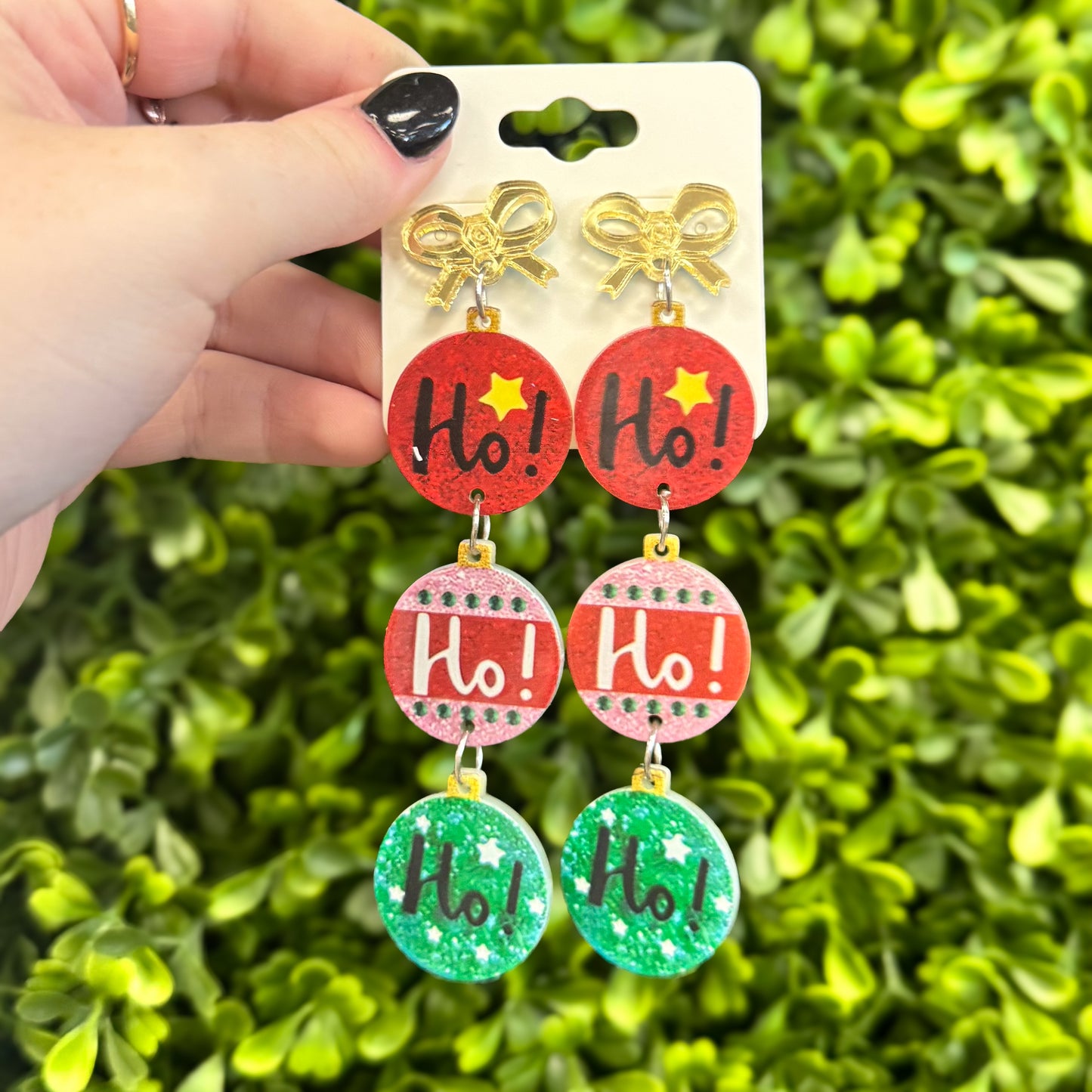 HO HO HO Dangle Earring