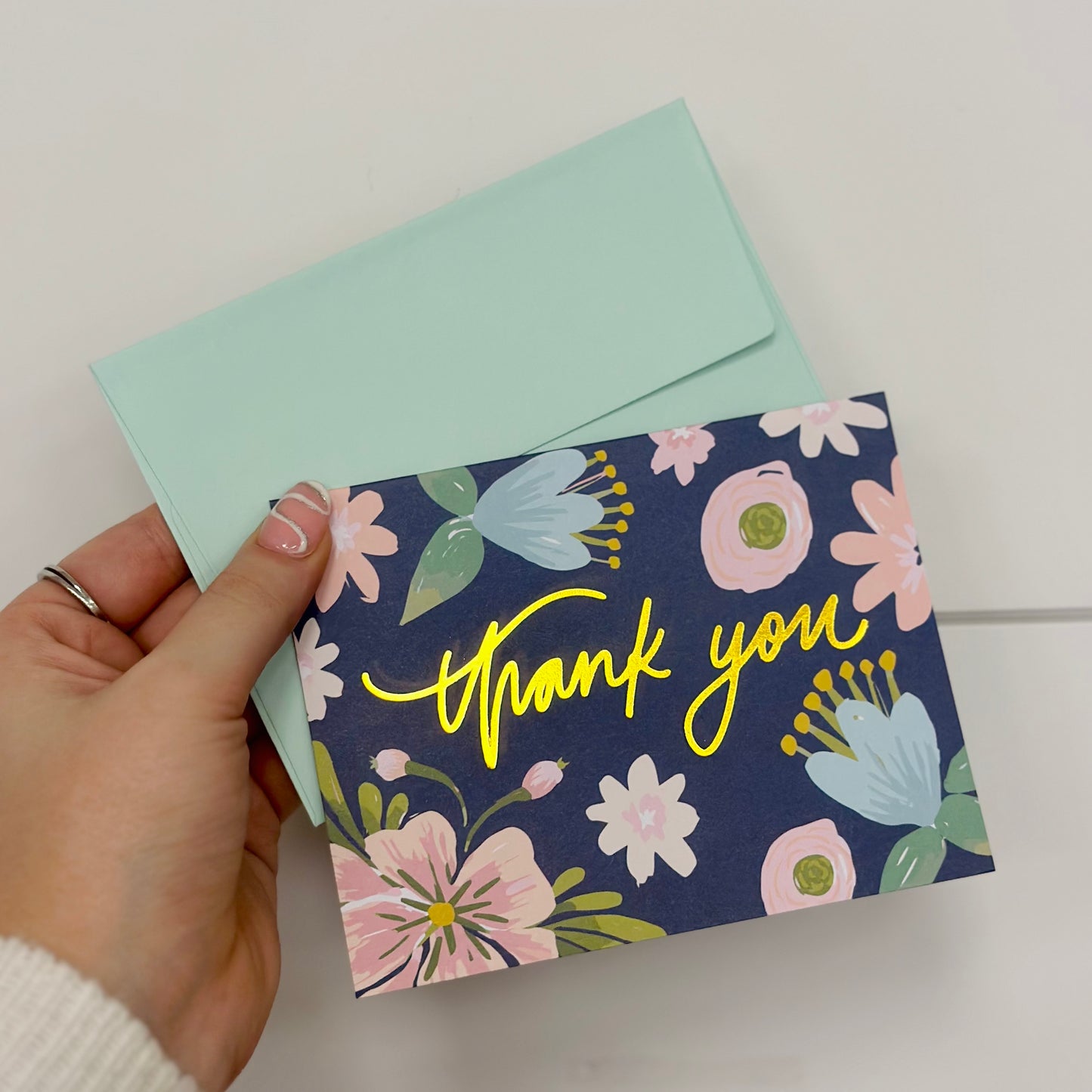 Floral Thank You Card