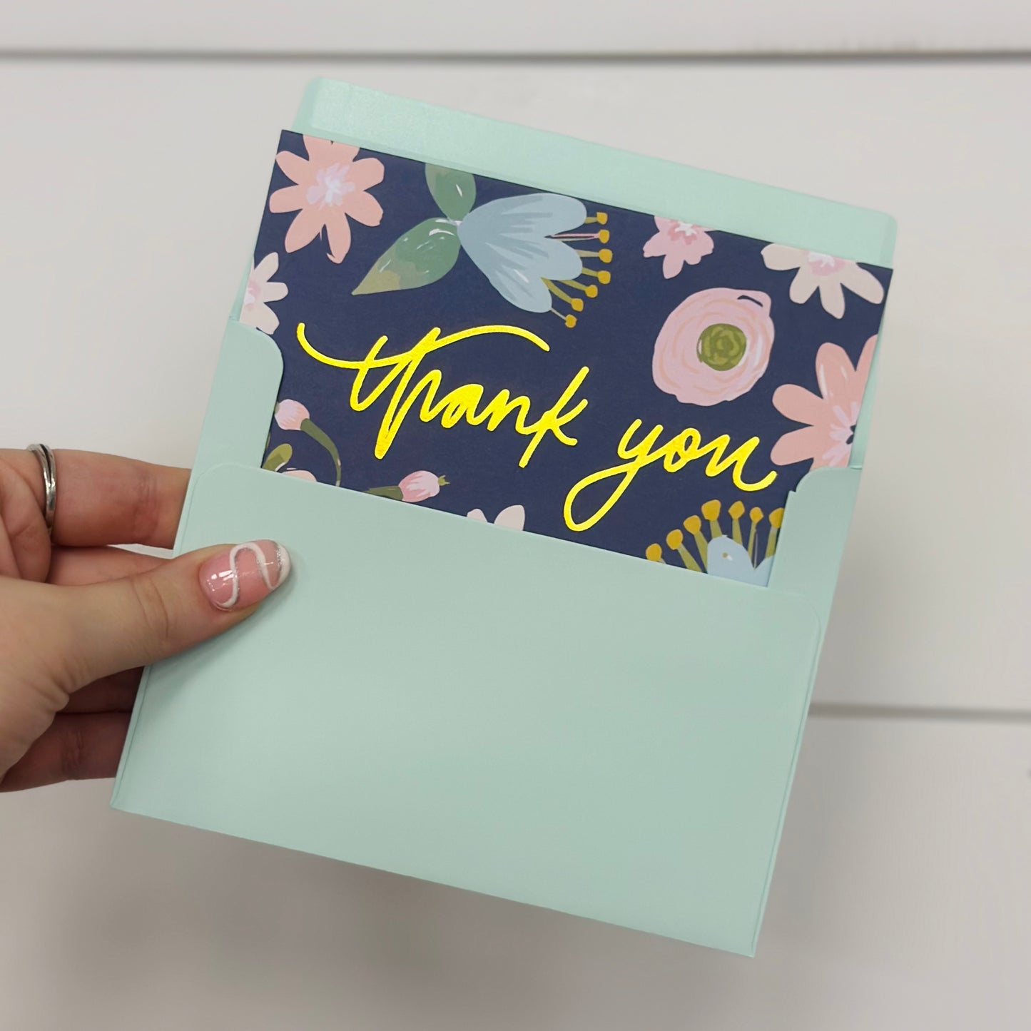 Floral Thank You Card