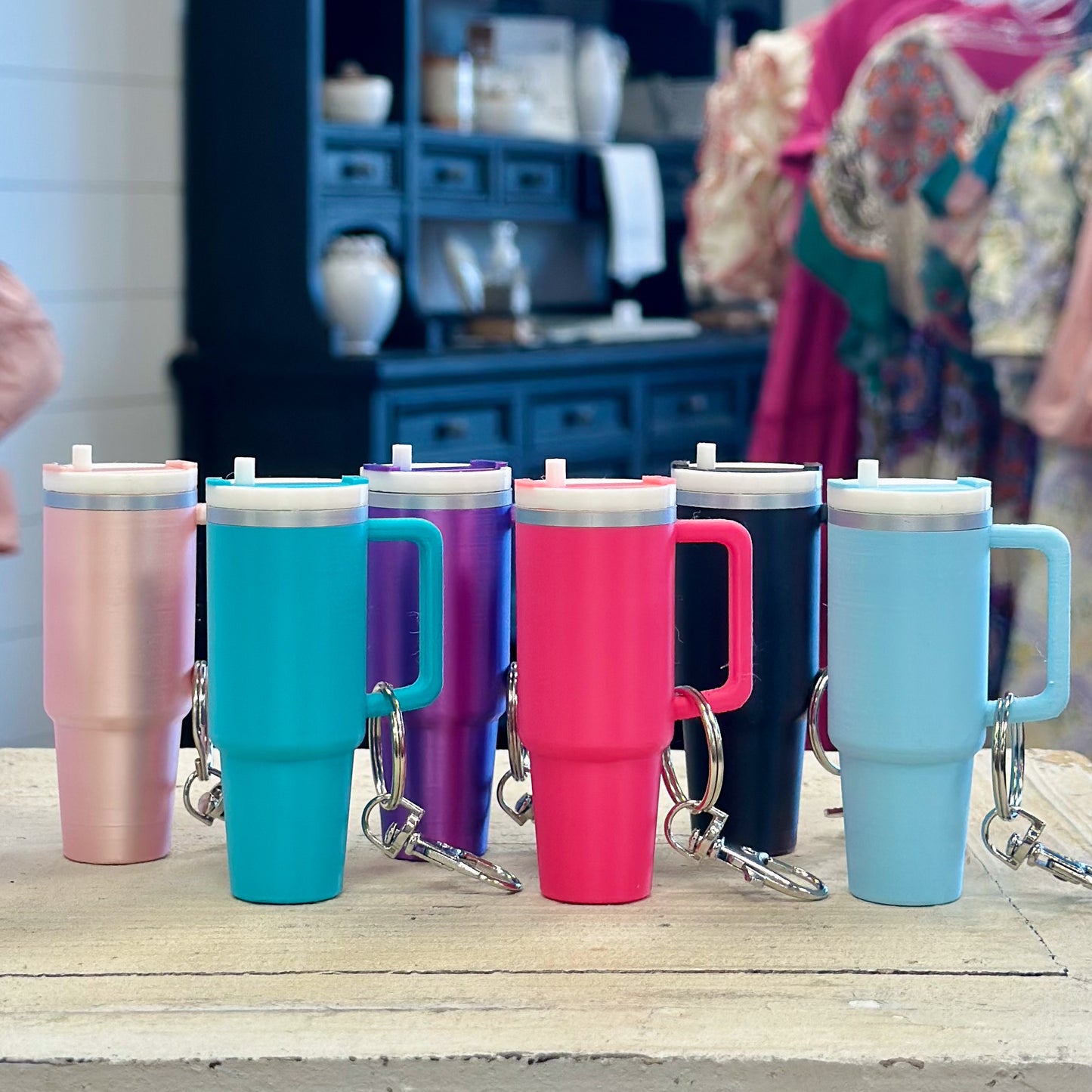 Tumbler Chapstick Holder Keychain