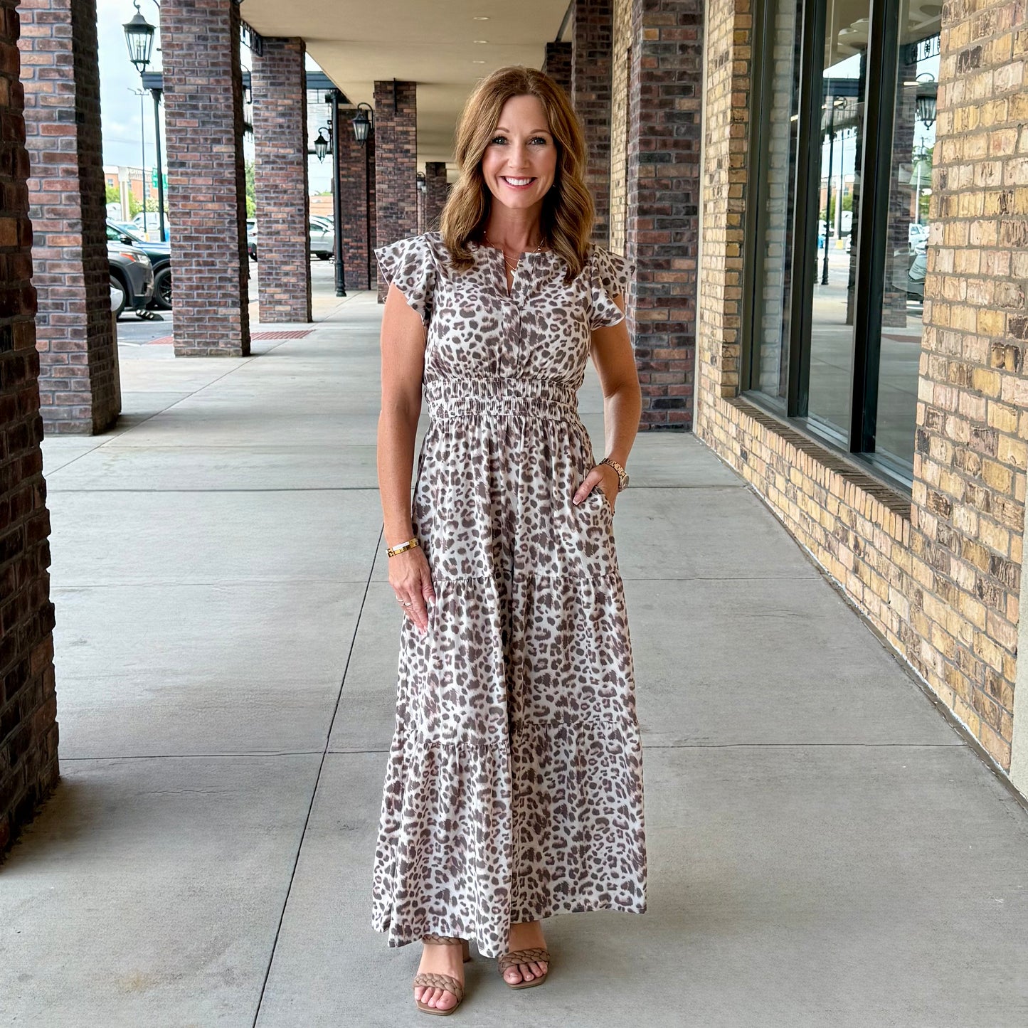 Leopard Print Maxi Dress