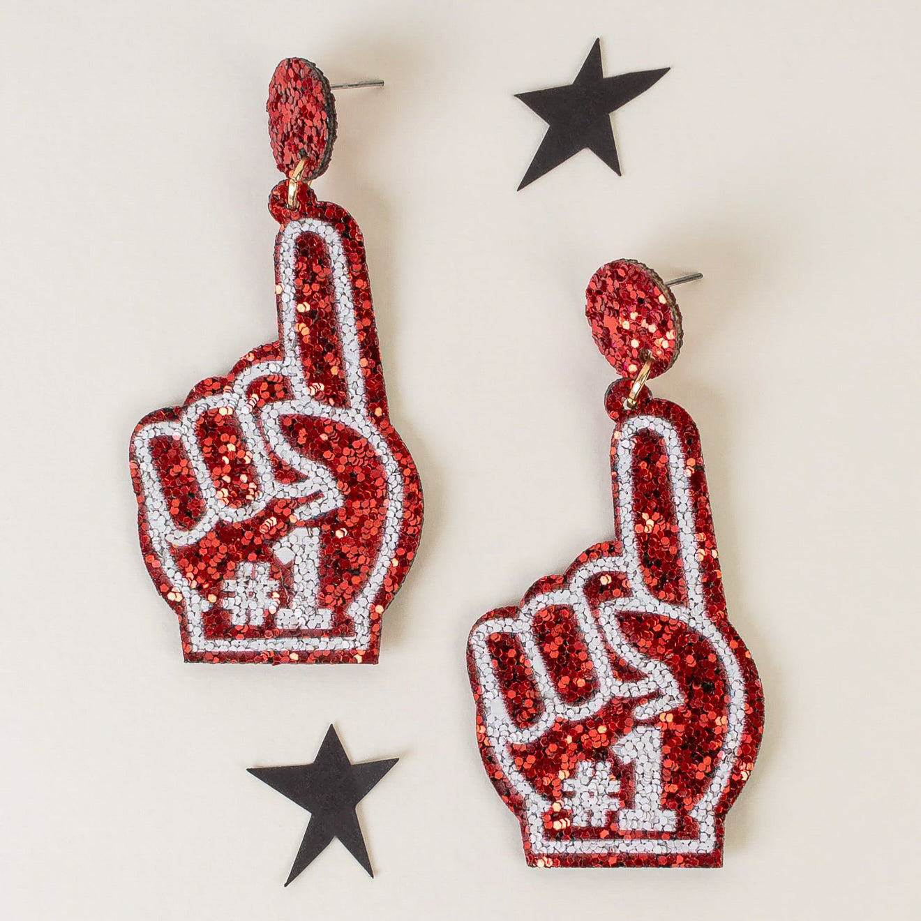 Game Day #1 Earring: Red