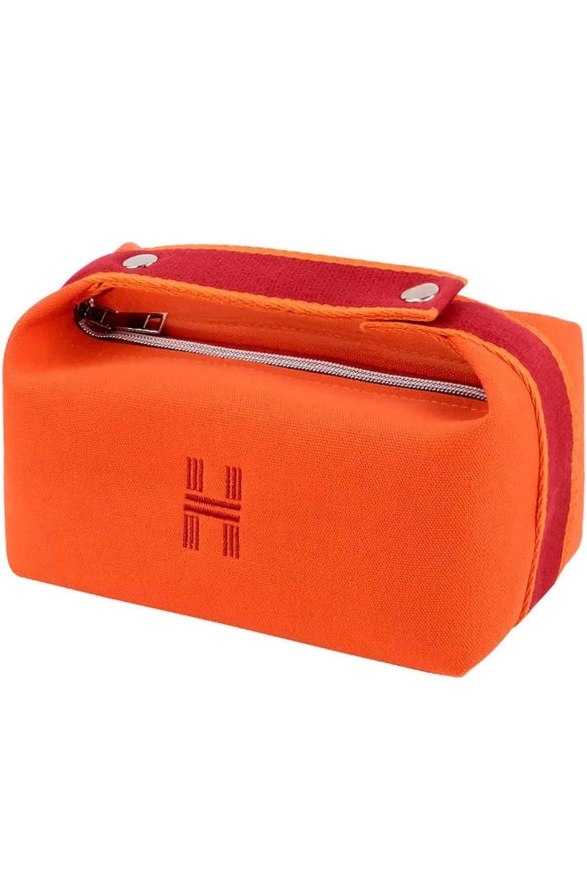H Design Canvas Travel Cosmetic Bag