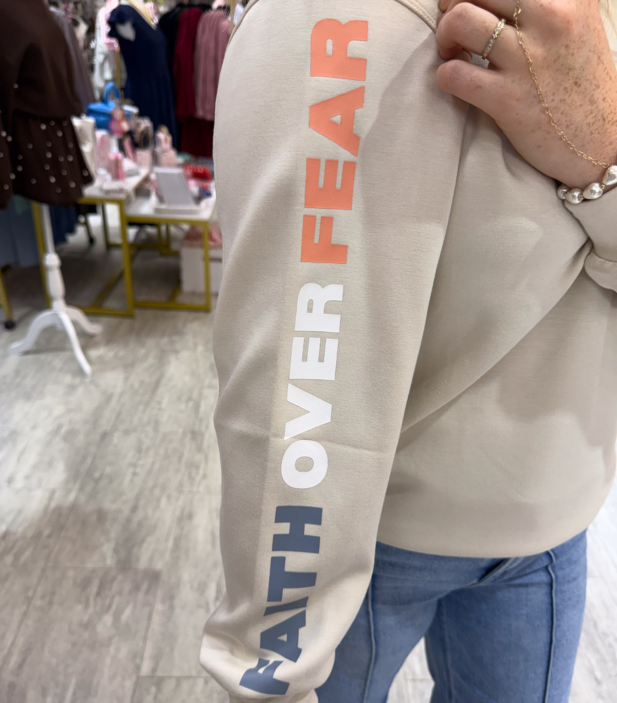 Faith Over Fear Scuba Sweatshirt