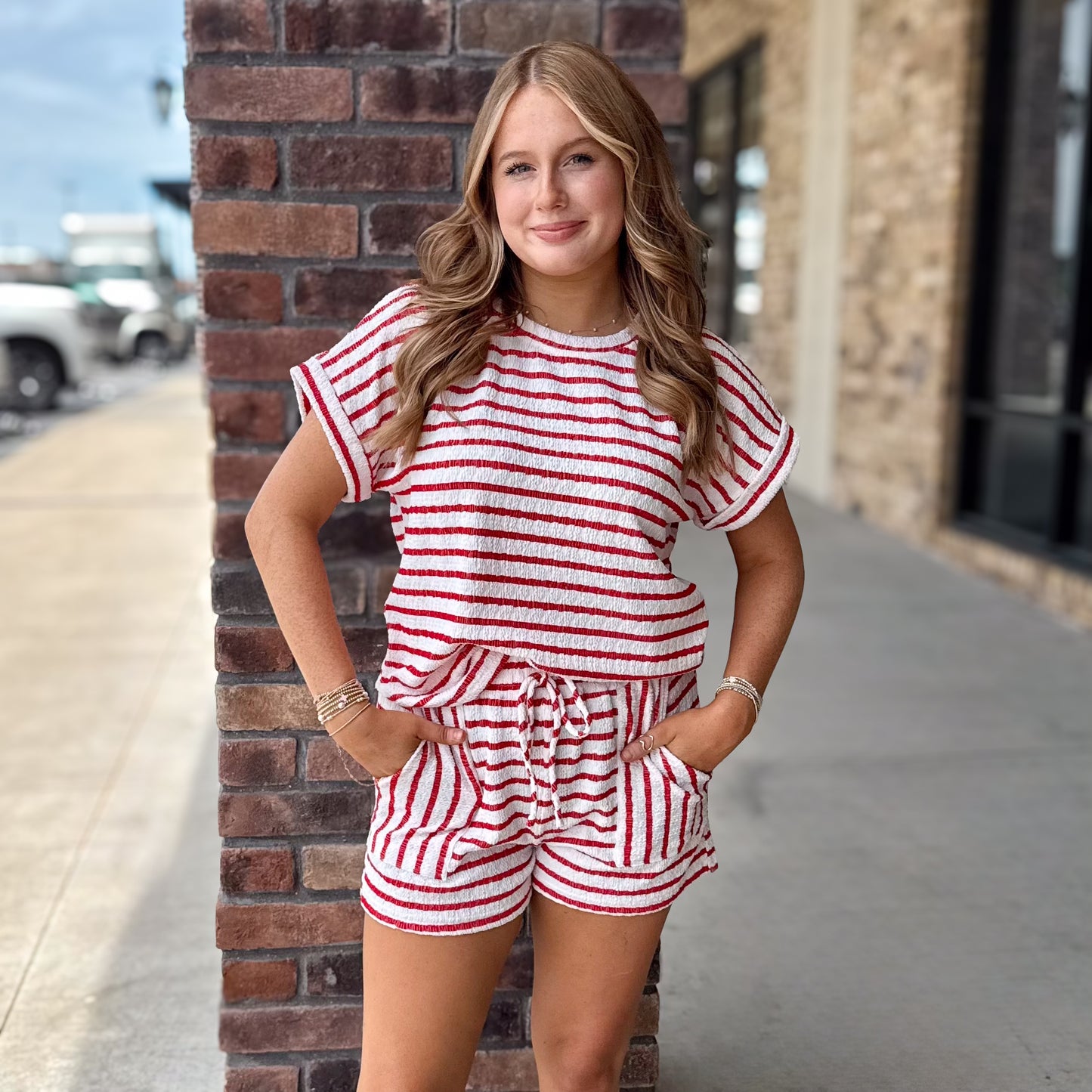 Striped Short Sets: 3 Colors