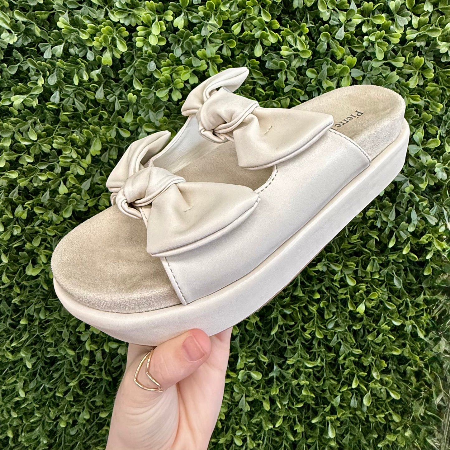Ivory Bow Sandal