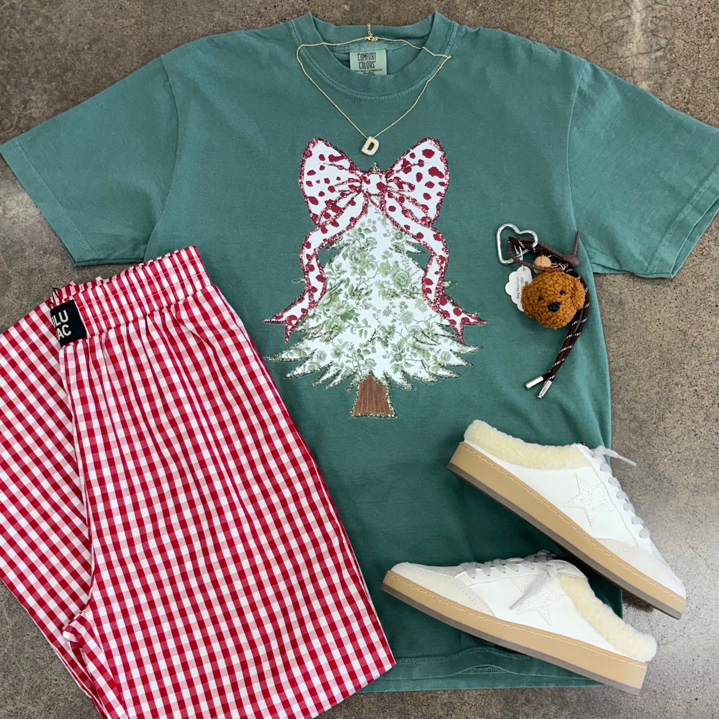 Christmas Tree with Bow Tee