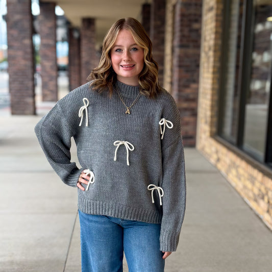 Bow Elegance Sweater
