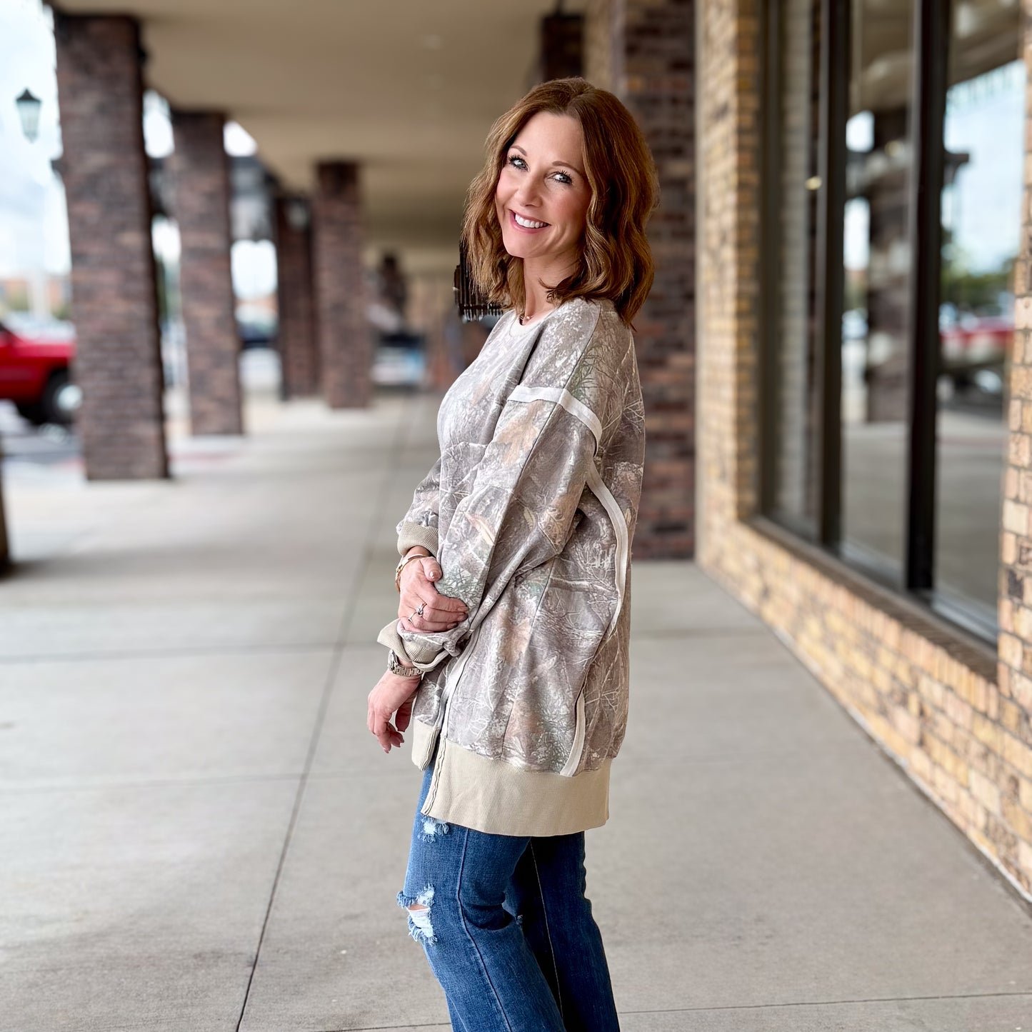 Oversized Camo Sweatshirt