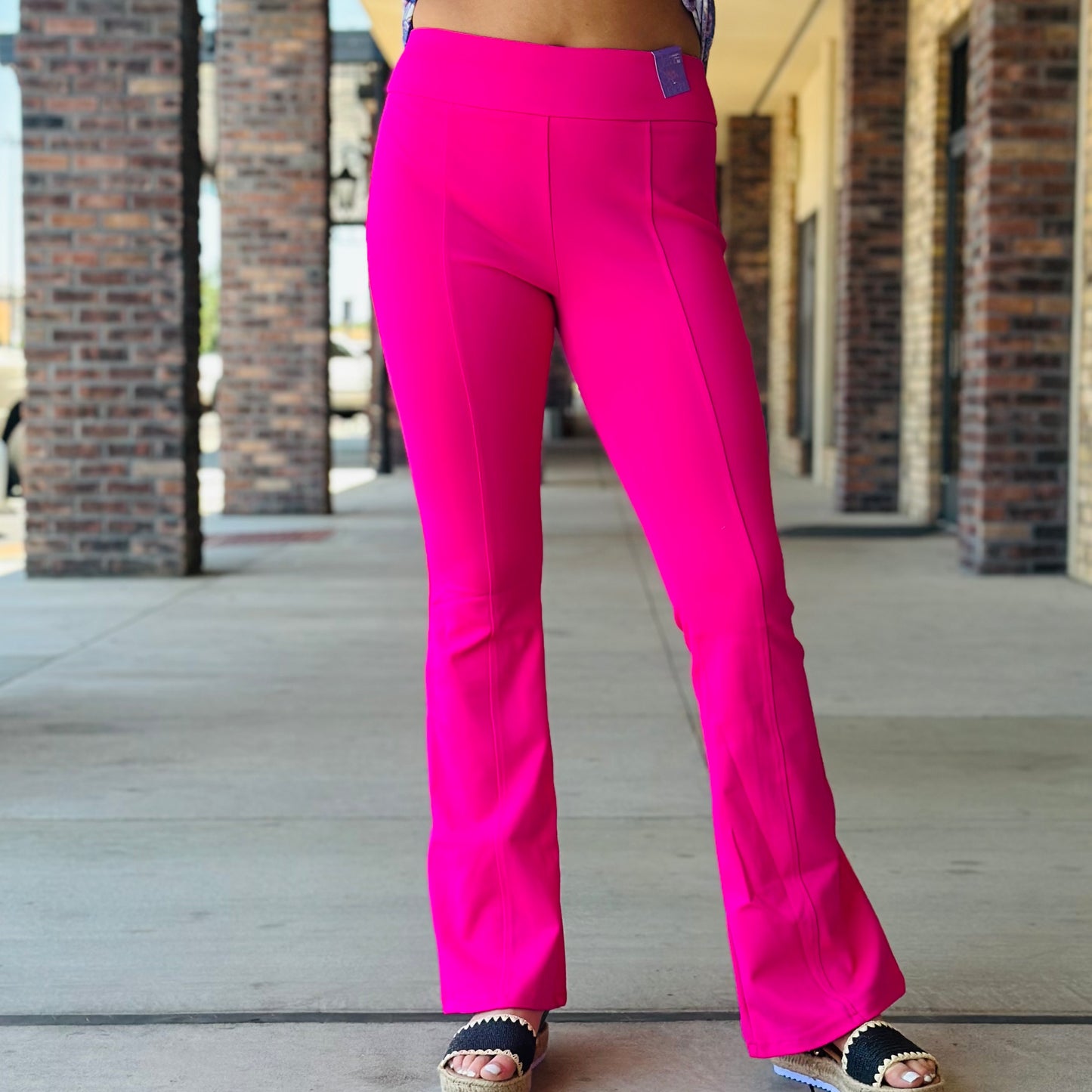 Dear Scarlett Hot Pink Flare Pant