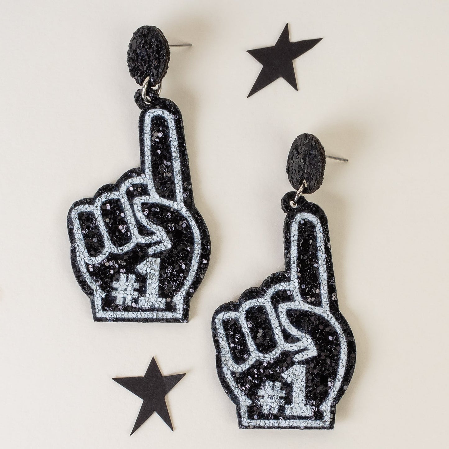 Game Day #1 Earring: Black