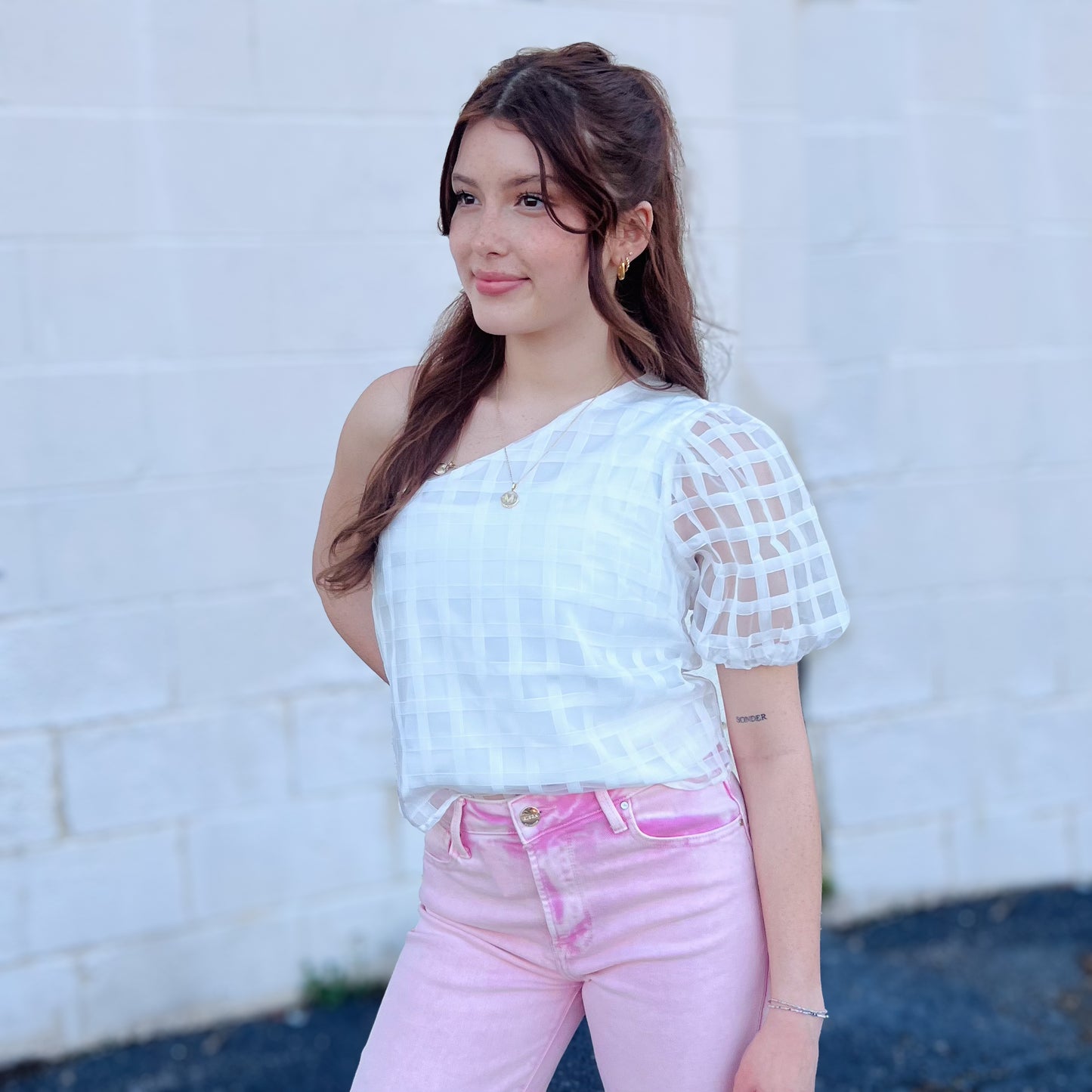 Checkered Swing Top
