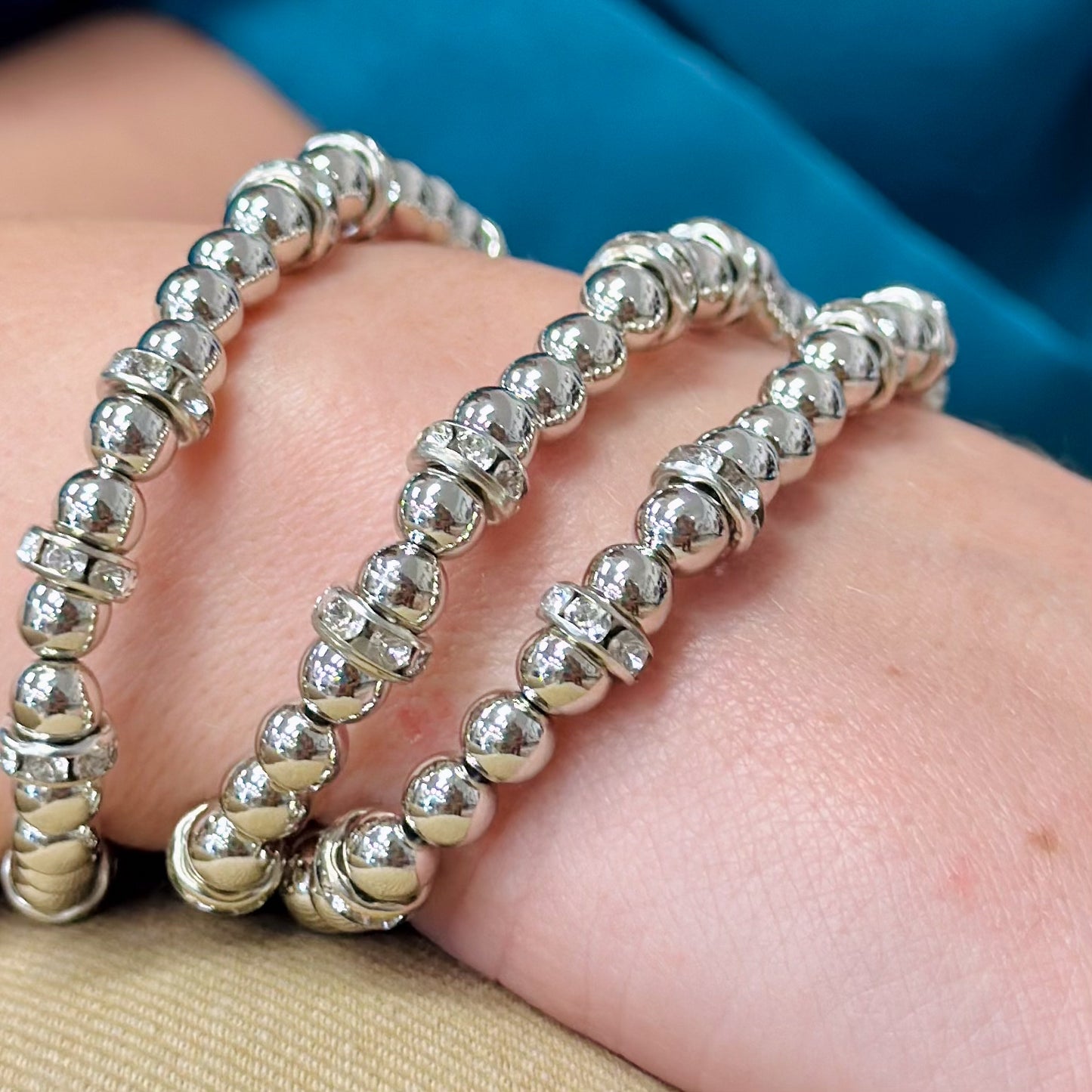 Just a Little Bling Silver and Gold Bracelet Sets