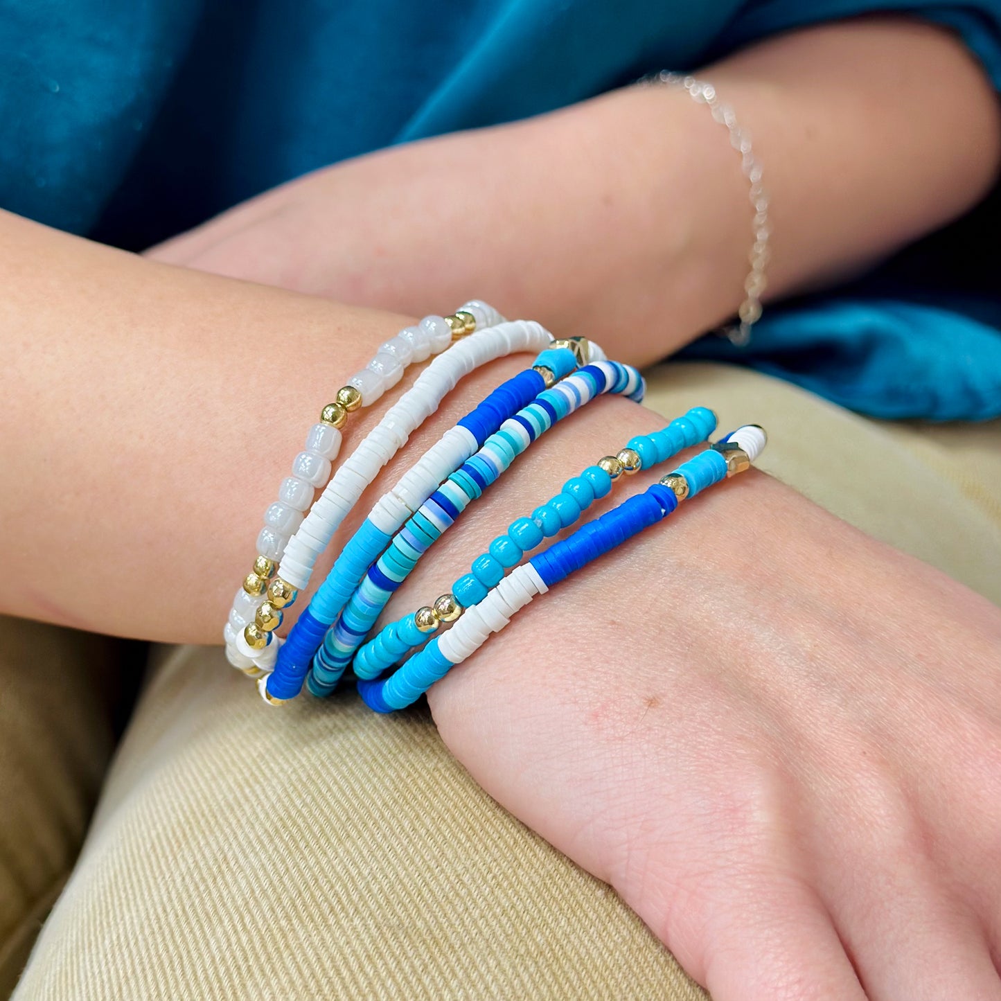 Ocean Blue 6 Piece Bracelet Set