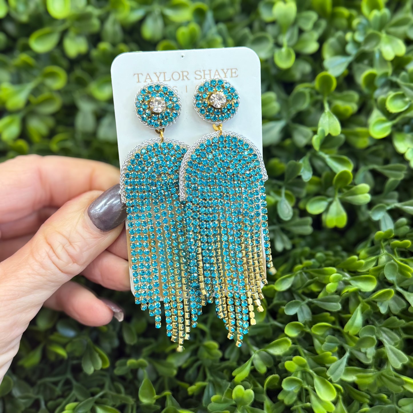 Taylor Shaye Turquoise Dazzle Drops