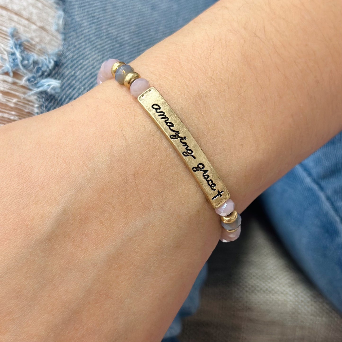 Lavender Amazing Grace Bracelet