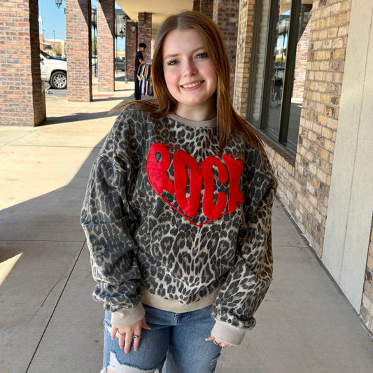 ROCK Leopard Pullover