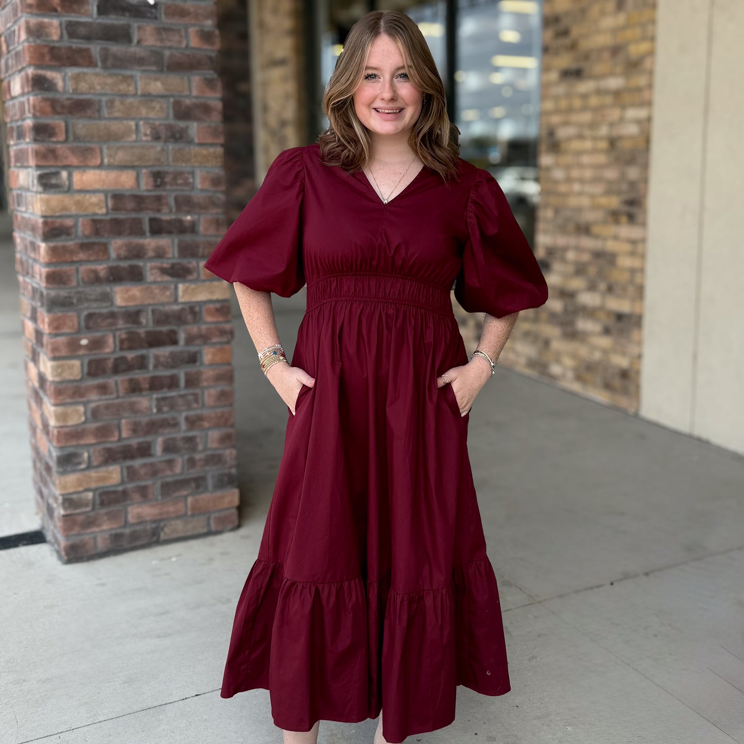 Wine Bliss Midi Dress