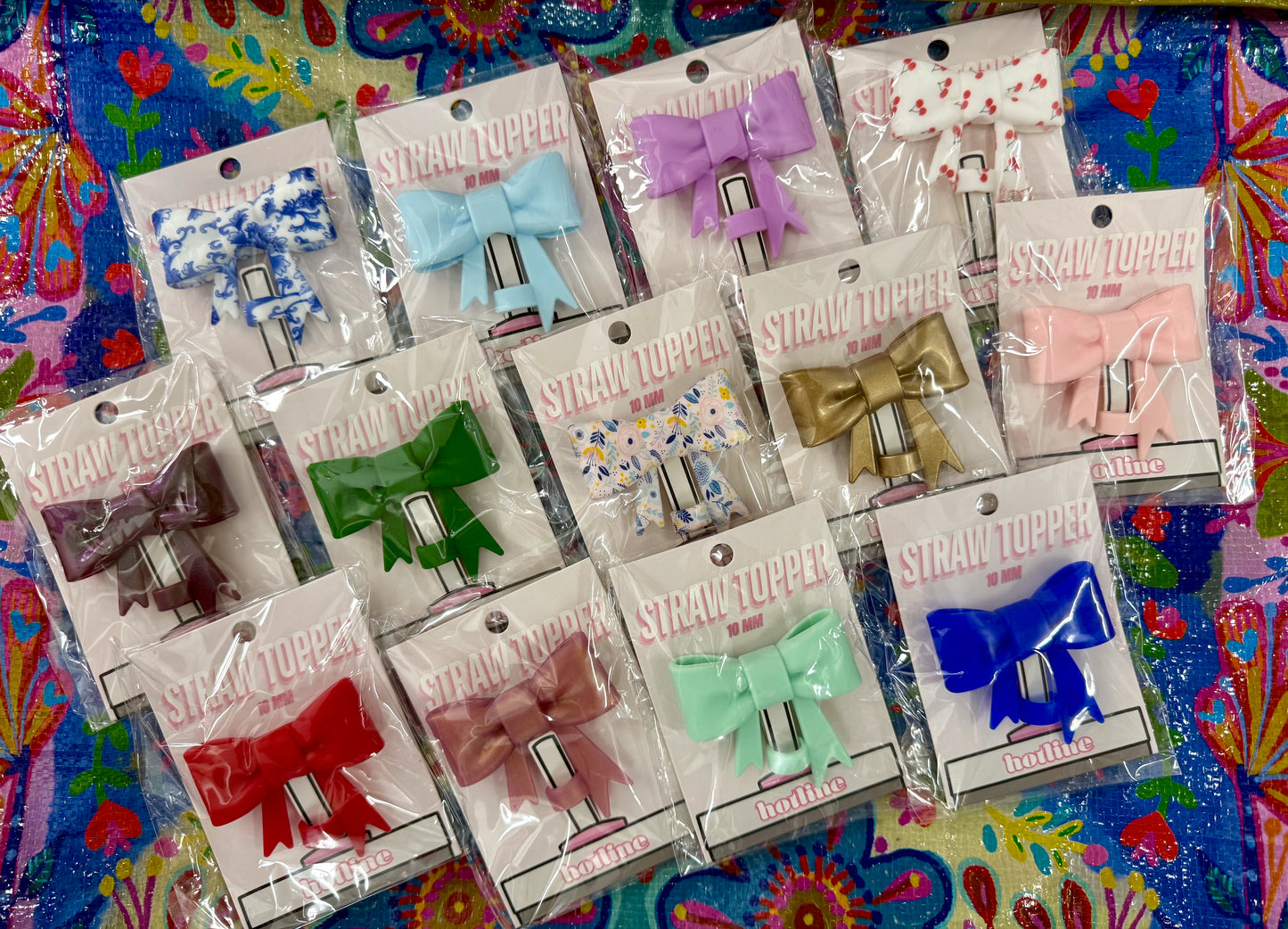 Large Bow Straw Topper