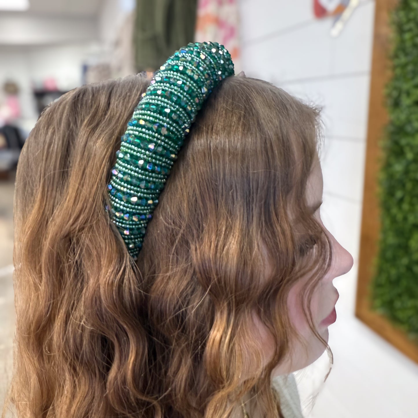 Red & Green Crystal Headbands