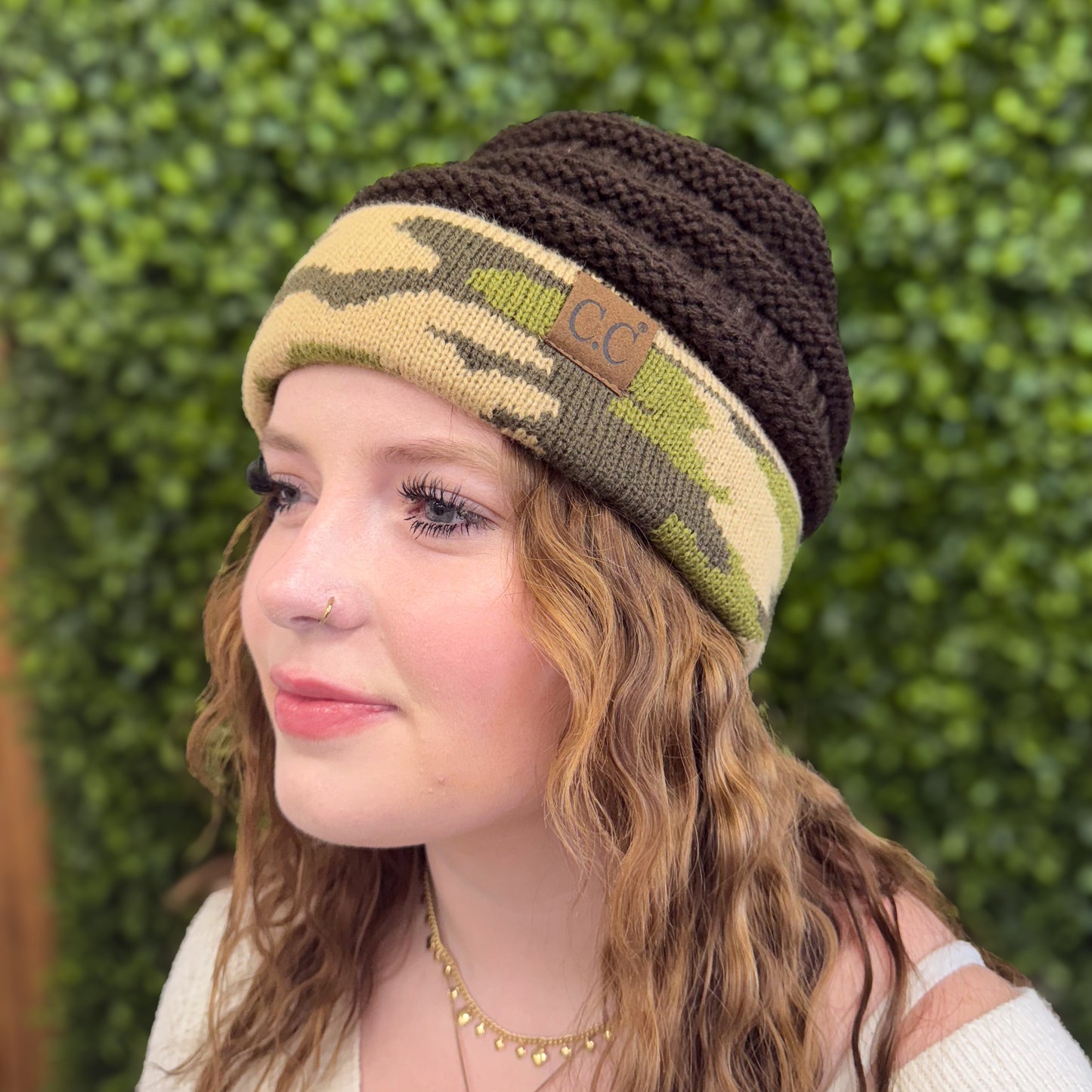 C.C. Camo Beanie: 2 Colors