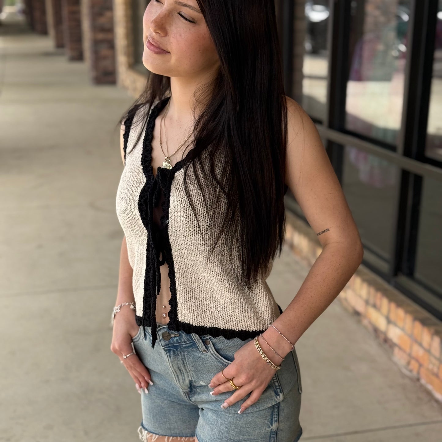 Summer Chic Sweater Vest